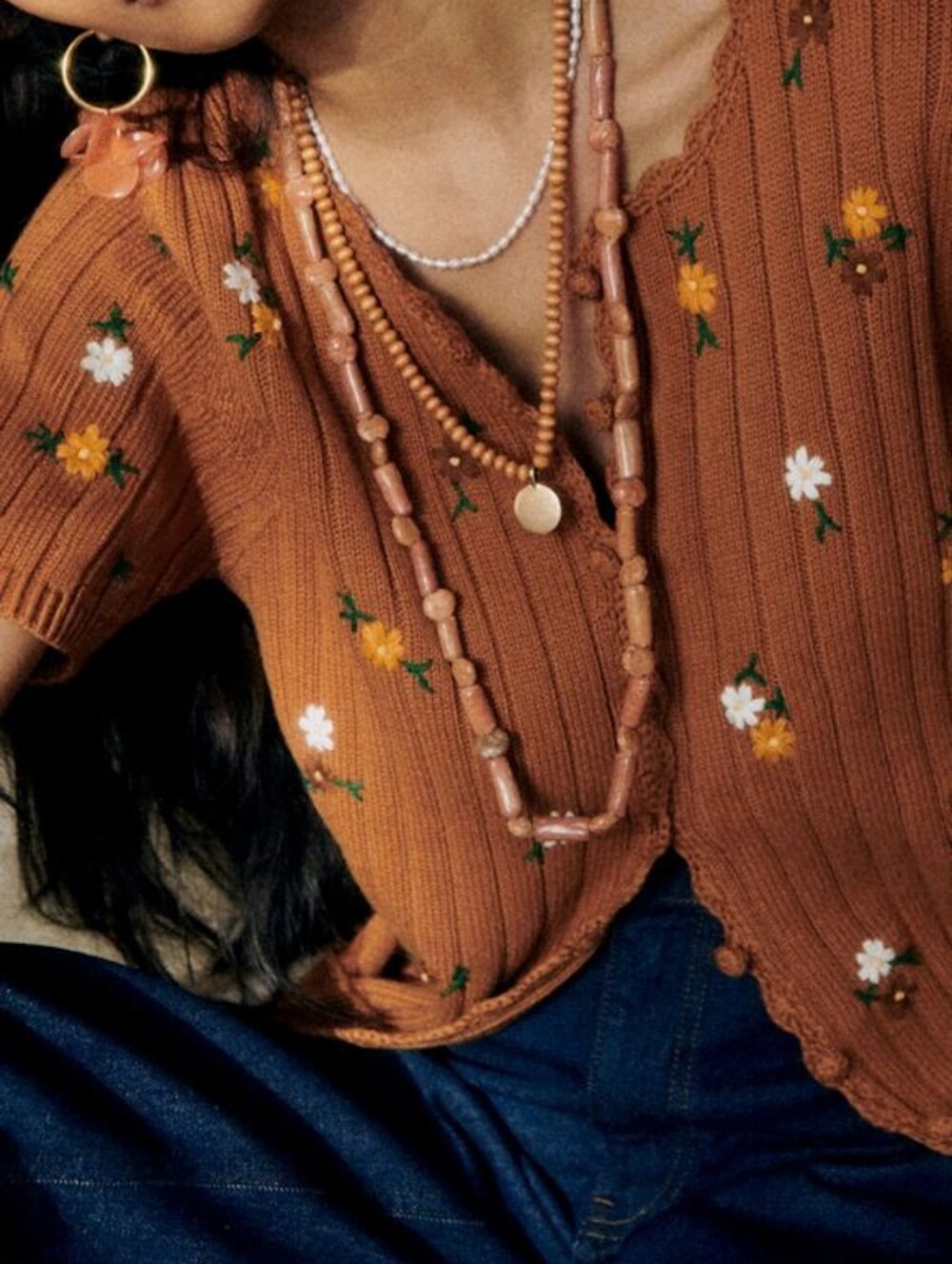 NWT Sezane Ilane Cardigan Camel - Size M